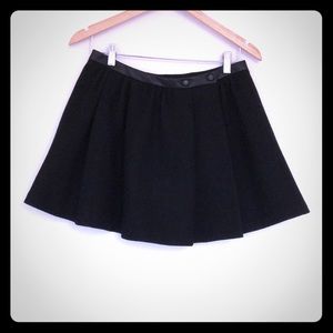 Maje black wool skirt